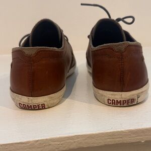 Camper Men’s Brown Leather Low-Top Sneakers